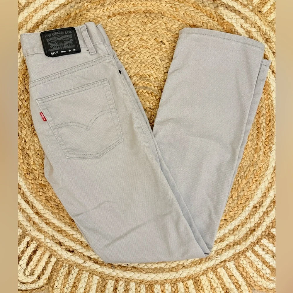 🌾 Levi's 511 Slim Gray Straight Jeans Classic Comfort LIKE NEW